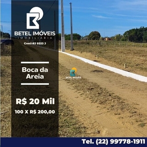 Terreno em Santa Clara, São Francisco De Itabapoana/RJ de 10m² à venda por R$ 19.900,00