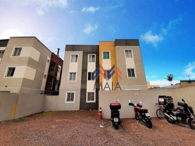 Apartamento com 2 dormitórios para alugar, 44 m² por r$ 1.255,00/mês - afonso pena - são josé dos pinhais/pr