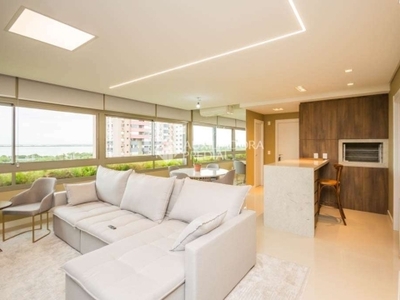Apartamento com 3 quartos para alugar na avenida praia de belas, 2024, praia de belas, porto alegre, 143 m2 por r$ 12.000