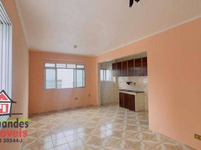 Kitnet mobiliado com 1 quarto três quadras da praia à venda, 35 m² por r$ 180.000 boqueirão praia grande sp