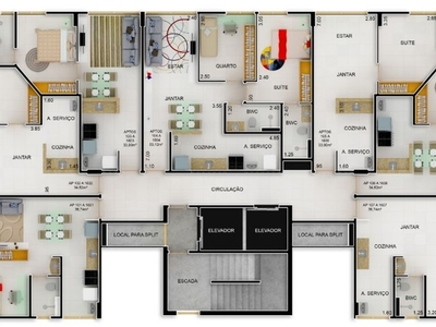 Apartamento em Casa Caiada com opção de 1 ou 2 quartos
