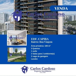 CCNI - Apartamento 3 quartos em Boa Viagem | 108 m² | Edf Capiba