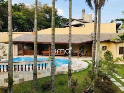 Casa com 4 dormitórios, 692 m² - venda por r$ 3.200. ou aluguel por r$ 16.839/mês - condomínio vale do itamaracá - valinhos/sp