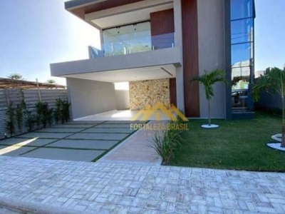 Casa com 4 dormitórios à venda, 223 m² por r$ 1.290.000,00 - urucunema - eusébio/ce