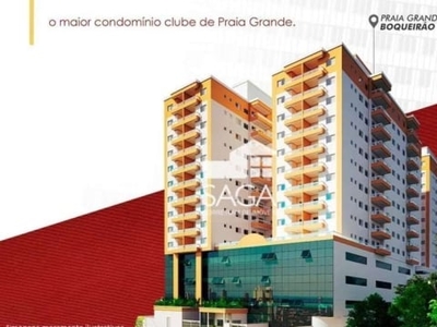 Apartamento com 2 dormitórios à venda, 60 m² por r$ 414.700,00 - boqueirão - praia grande/sp