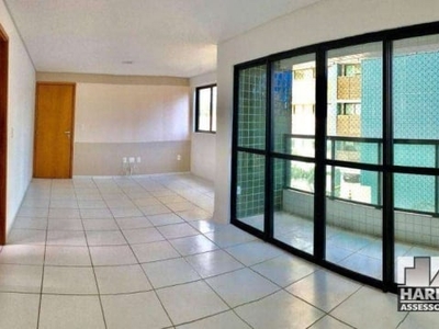 Apartamento com 3 dormitórios à venda, 102 m² por r$ 750.000,00 - casa forte - recife/pe