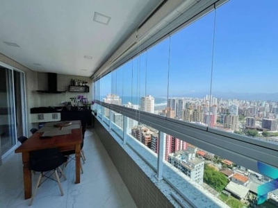 Apartamento com 3 dormitórios à venda, 112 m² por r$ 1.230.000,00 - canto do forte - praia grande/sp