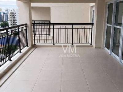 Apartamento com 4 dormitórios à venda, 172 m² por r$ 4.170.000,00 - moema - são paulo/sp