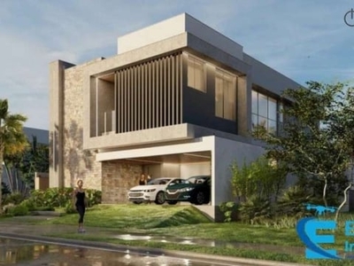 Casa de 430 m², alto padrão, no condomínio fechado tamboré, com 80% já construída.