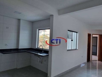 Cobertura com 2 dormitórios à venda, 80 m² por r$ 430.000,00 - vila valparaíso - santo andré/sp