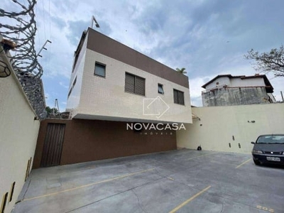 Cobertura com 3 dormitórios para alugar, 66 m² por r$ 3.360,00/mês - santa branca - belo horizonte/mg