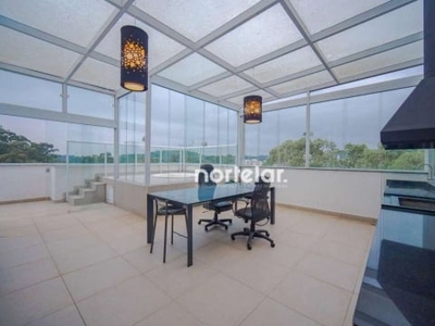 Cobertura com 4 dormitórios à venda, 209 m² por r$ 990.000,00 - chácara pavoeiro - cotia/sp