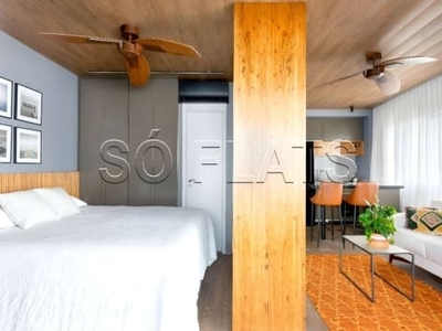 Flat estilo studio totalmente equipado disponível para locação no residencial pininfarina.