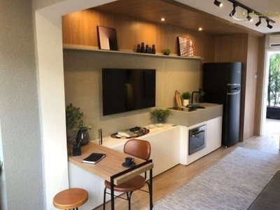 Studio com 1 dormitório à venda, 24 m² por r$ 410.000 - vila clementino - são paulo/sp