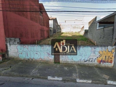 Terreno à venda, 250 m² por r$ 477.000,00 - vila assis brasil - mauá/sp