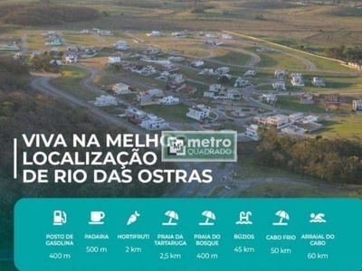 Terreno à venda, 475 m² por r$ 155.000,00 - extensão do bosque - rio das ostras/rj