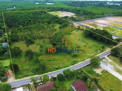 Terreno à venda, 76000 m² por r$ 4.560.000,00 - do paulas - são francisco do sul/sc