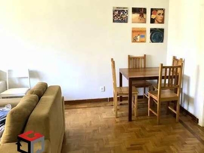 Amplo apartamento de 2 dormitórios, sendo 1 suíte, sem de vaga e totalmente mobiliado. Bel