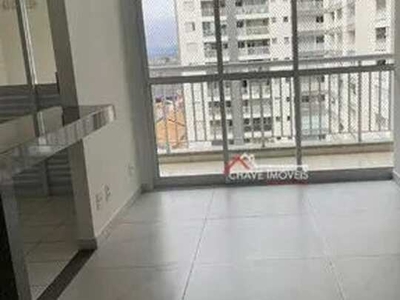 APARTAMENTO COM 1 DORMITÓRIO, 50 M2, VARANDA, NA VILA MATIAS - SANTOS/SP