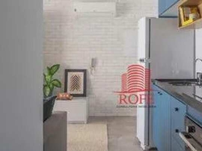 Apartamento com 1 dormitório para alugar, 41 m² por R$ 5.420,00/mês - Moema - São Paulo/SP