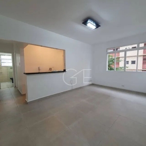 Apartamento com 1 dormitório para alugar, 50 m² por R$ 2.300,00/mês - Gonzaga - Santos/SP