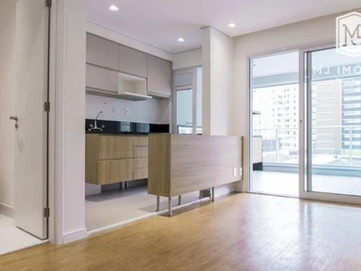 Apartamento com 1 dormitório para alugar, 50 m² por R$ 5.489,87/mês - Moema - São Paulo/SP