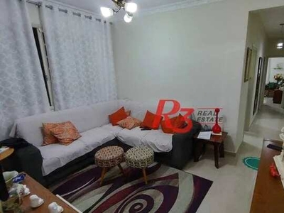Apartamento com 2 dormitórios para alugar, 68 m² por R$ 2.800,00/mês - Boqueirão - Santos