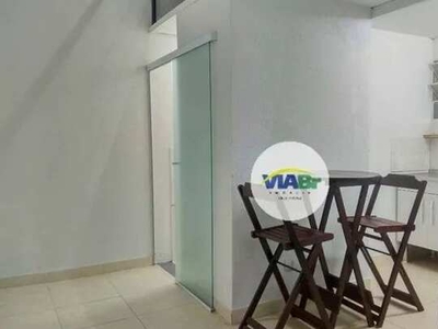 Apartamento Duplex Loft Studio Mobiliado USP Para Alugar, 24 m² por R$ 1.350/mês - Rua Fre