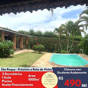 Chácara em Pavão (Canguera), São Roque/SP de 1001m² 2 quartos à venda por R$ 489.000,00