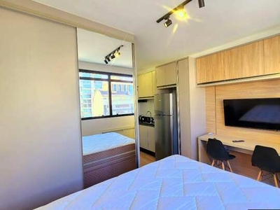 PRIMEIRA LOCAÇÃO! Apartamento studio muito bem mobiliado e com ar condicionado. Rua Desem