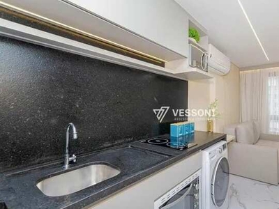 Studio com 1 dormitório para alugar, 29 m² por R$ 3.452,35/mês - Agua Verde - Curitiba/PR