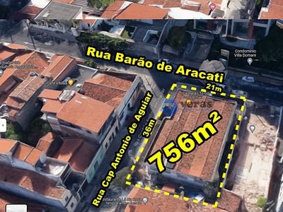 Terreno em Aldeota, Fortaleza/CE de 756m² à venda por R$ 1.998.000,00