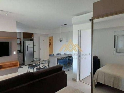 Apartamento com 1 dormitório para alugar, 43 m² por r$ 3.045,11/mês - jardim américa - ribeirão preto/sp