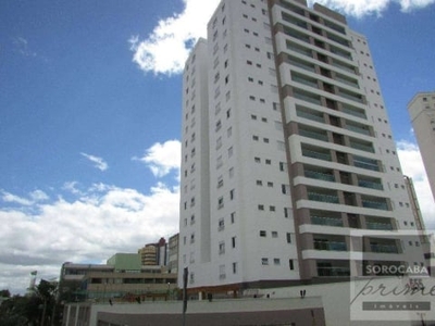 Apartamento com 3 dormitórios à venda, 151 m² por r$ 960.000 - edificio previlege - sorocaba/sp, próximo ao shopping iguatemi.