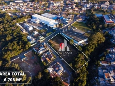 Área, 6708 m² - venda por r$ 4.350.000,00 ou aluguel por r$ 12.650,00/mês - braga - são josé dos pinhais/pr