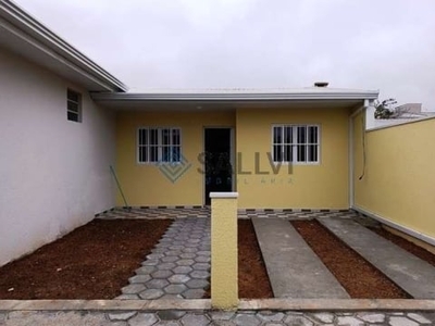 Casa com 02 dormitórios para alugar - r$ 1.400,00/mês + taxas - weissópolis - pinhais/pr.