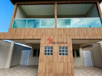 Casa com 2 dormitórios à venda, 78 m² por r$ 279.000,00 - jardim real - praia grande/sp