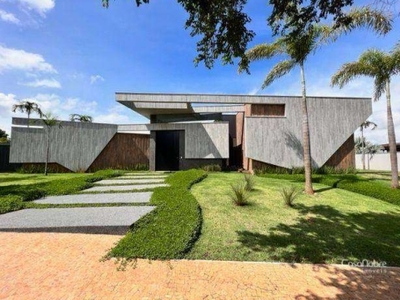 Casa com 4 dormitórios (suítes) à venda, 499 m² por r$ 5.600.000 - fazenda santa maria - cravinhos/sp