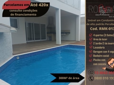 Incrível sobrado com piscina em condomínio de alto padrão!!