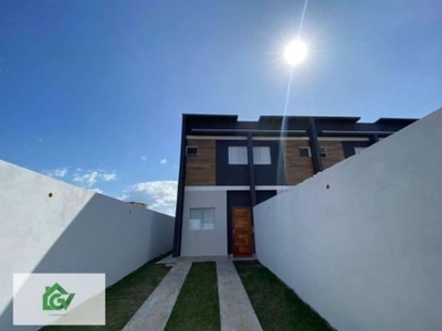 Sobrado com 2 dormitórios para alugar, 70 m² por r$ 1.700,00/mês - jardim tarumãs - caraguatatuba/sp