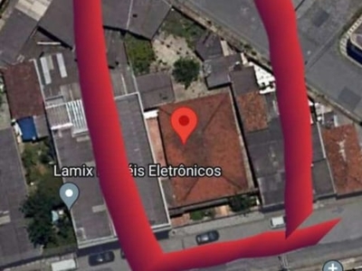 Terreno de 580m² à venda em mogi das cruzes, centro, frente para duas ruas, r$ 1.100.000,00