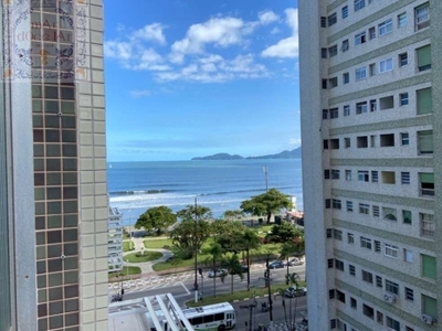 Venda apartamento no edifício ajax em santos sp - mar doce lar na avenida da praia com vista mar lateral na aparecida.