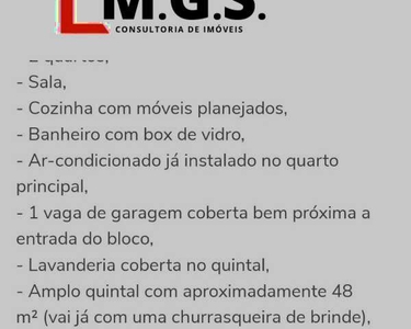 2 dormitórios, 1 banheiros, 1 vaga na garagem, 47M² de Área Construída