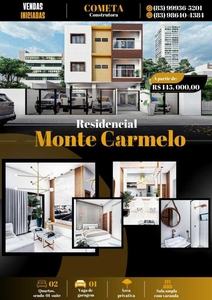 Apartamento Térreo a Venda Jaguaribe, 53,70 + 60m² Área Externa, 02 Quartos, 1 Suíte