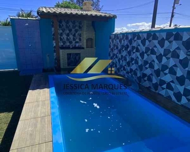 Linda casa 2 quartos, piscina e área gourmet em Unamar, Tamoios - Cabo Frio - RJ