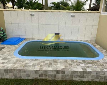 Linda casa 2 quartos sendo 1 suíte, piscina e área gourmet em Unamar, Tamoios - Cabo Frio