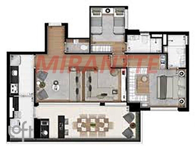 Apartamento à venda em Vila Madalena com 96 m², 2 quartos, 1 suíte, 2 vagas