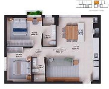 Apartamento com 2 Quartos à venda, 71m² - Cidade Universitaria Pedra Branca