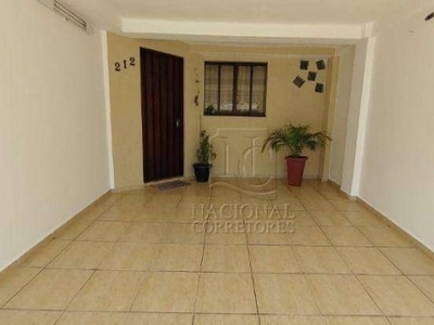 Sobrado com 3 dormitórios, 134 m² - venda por R$ 450.000,00 ou aluguel por R$ 2.546,50/mês - Vila Camilópolis - Santo André/SP