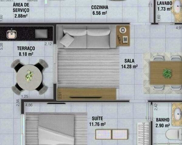Apartamento com 1 dormitório à venda, 54 m² por R$ 290.000,00 - Vila Guilhermina - Praia G